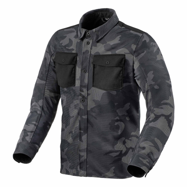 Rev'it! REV'IT Tracer Air 2 Overshirt Camouflage Black/Grey
